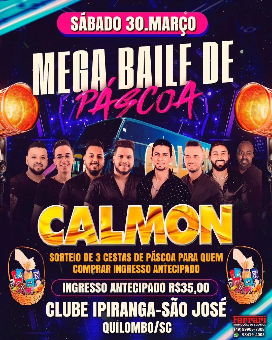 MEGA BAILE DE PÁSCOA NA LINHA SÃO JOSÉ QUILOMBO/SC COM MUSICAL CALMON
