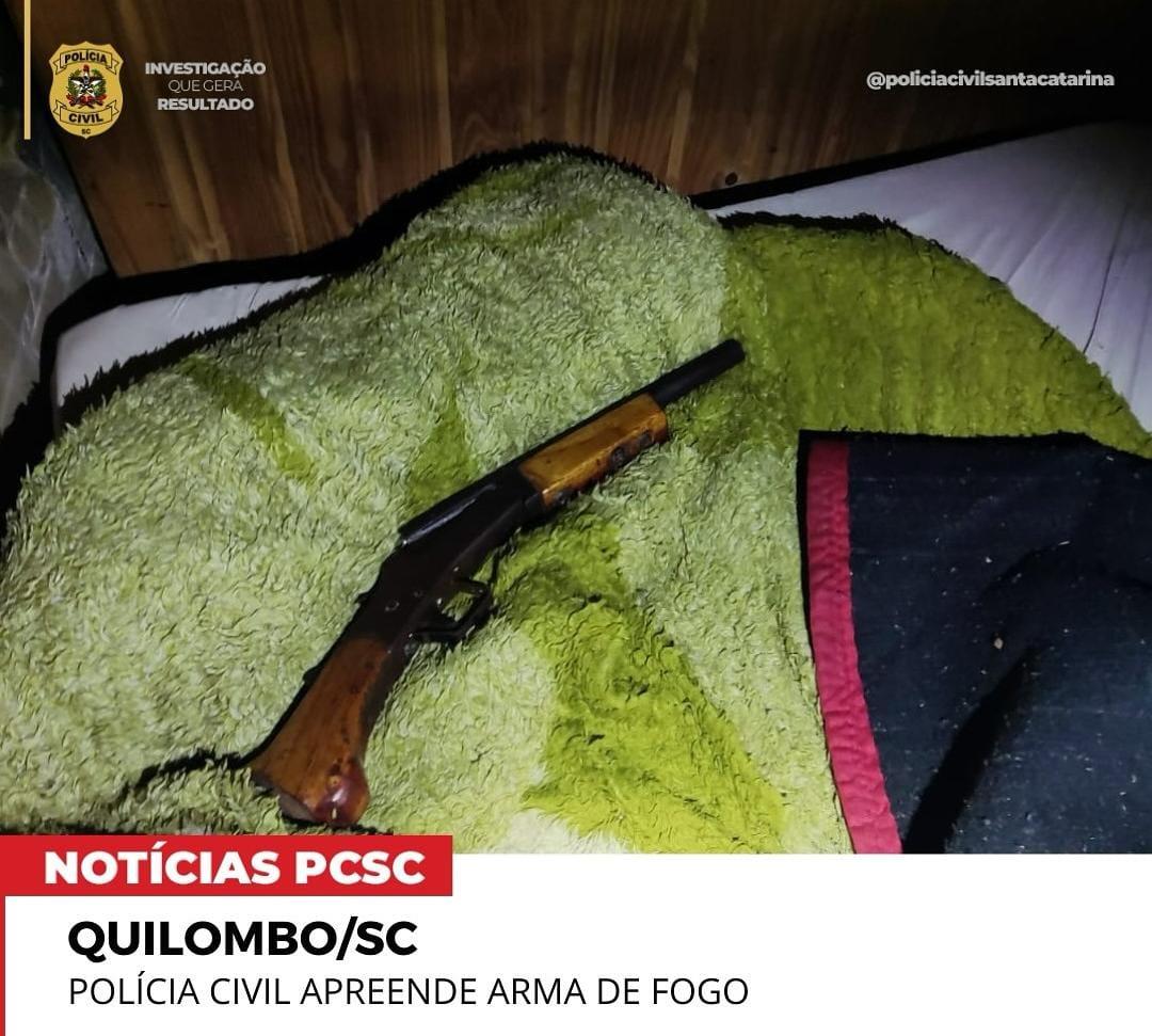 Arma de fogo é apreendida em Quilombo/SC