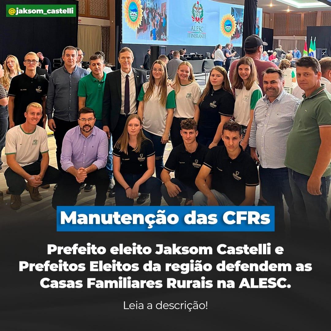 Prefeito eleito de Quilombo e prefeitos eleitos da Região buscam a manutenção das Casas Familiares