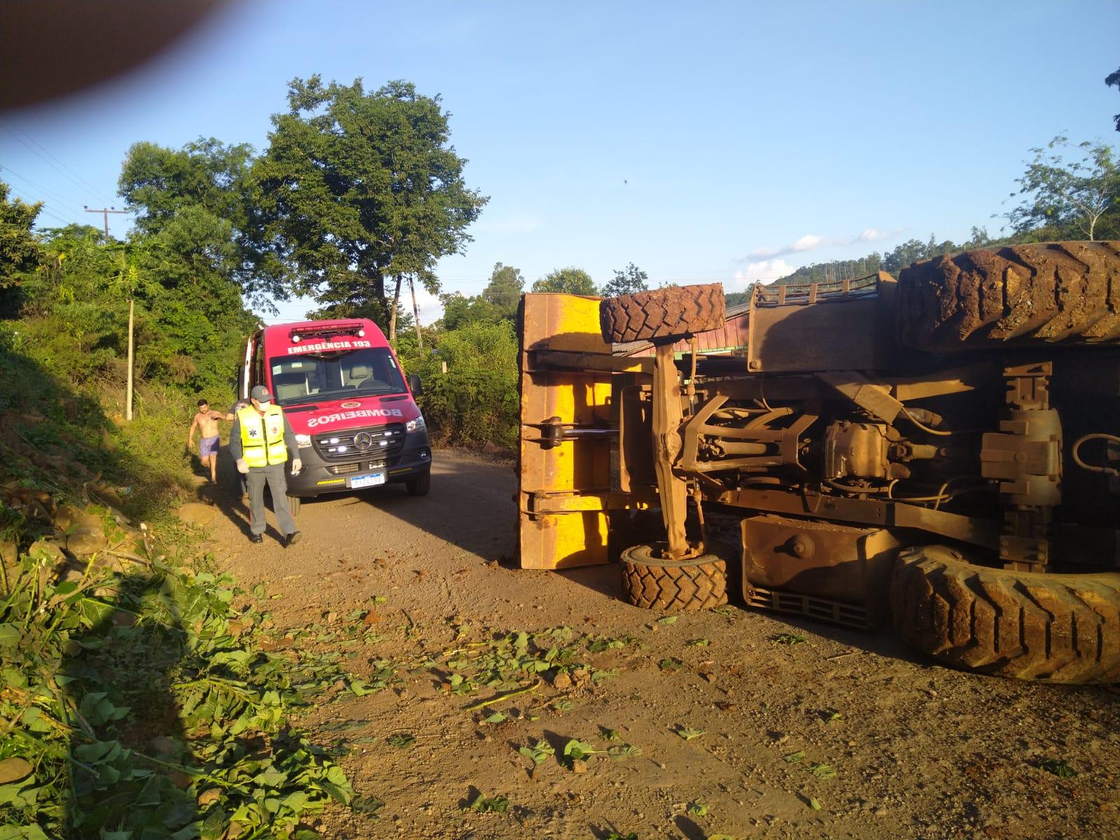 Acidente com máquina no interior de Quilombo