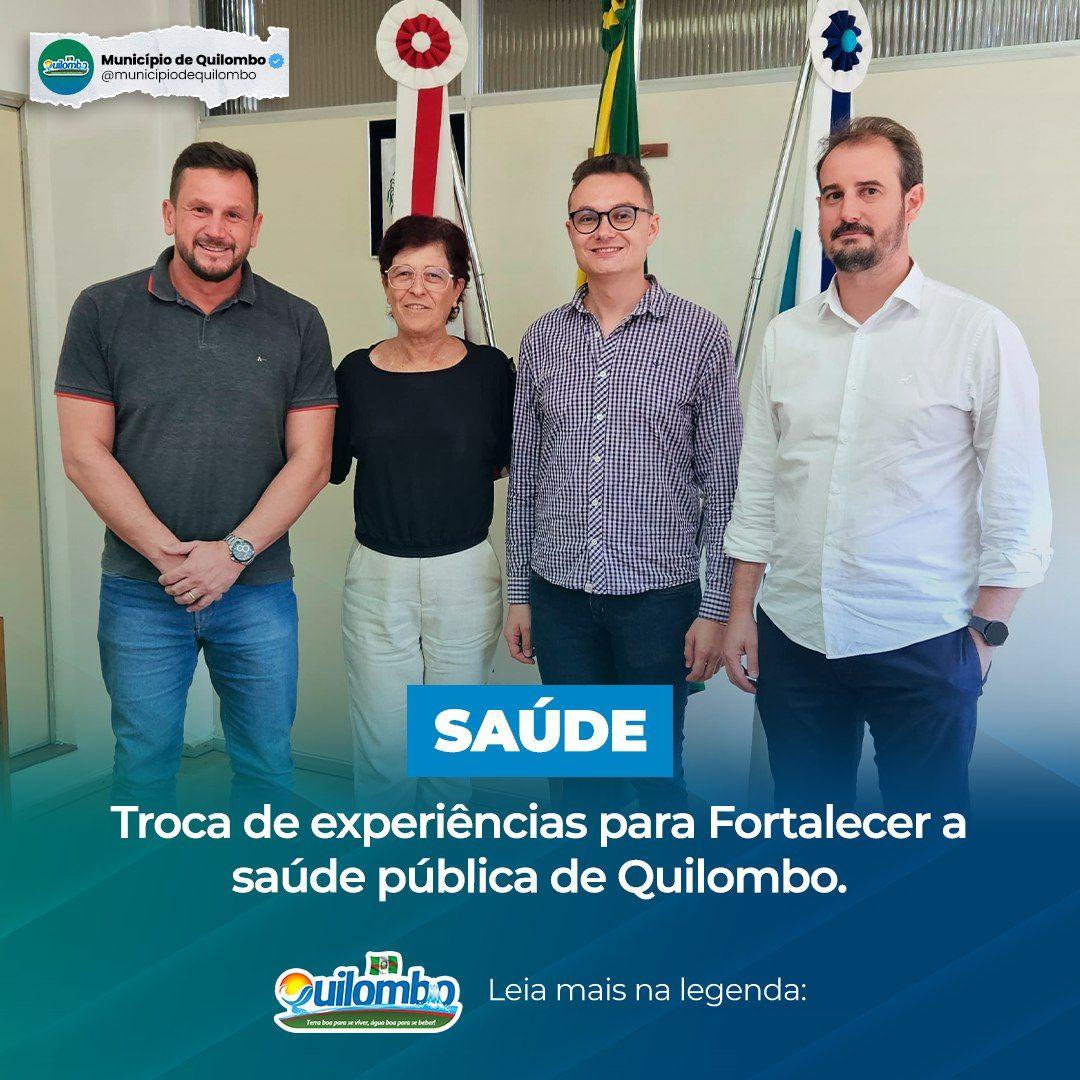 Quilombo: Vice-Prefeita, Secretário da Saúde e Assessor Jurídico visitam o Prefeito de Faxinal dos Guedes
