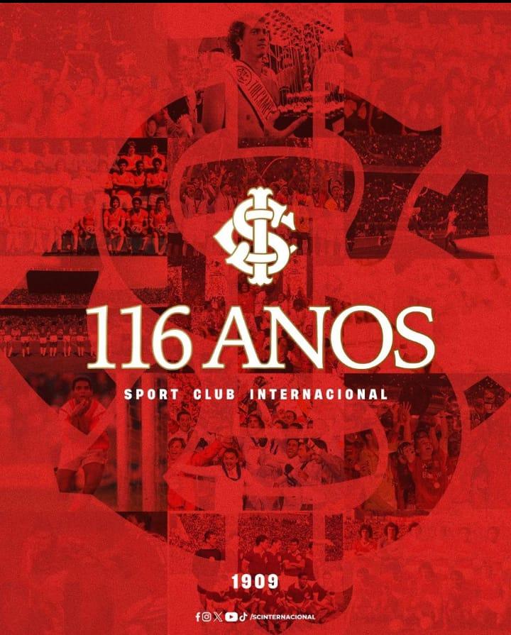 ANIVERSÁRIO DO SC INTERNACIONAL 116 ANOS DE HISTÓRIAS E GLÓRIAS
