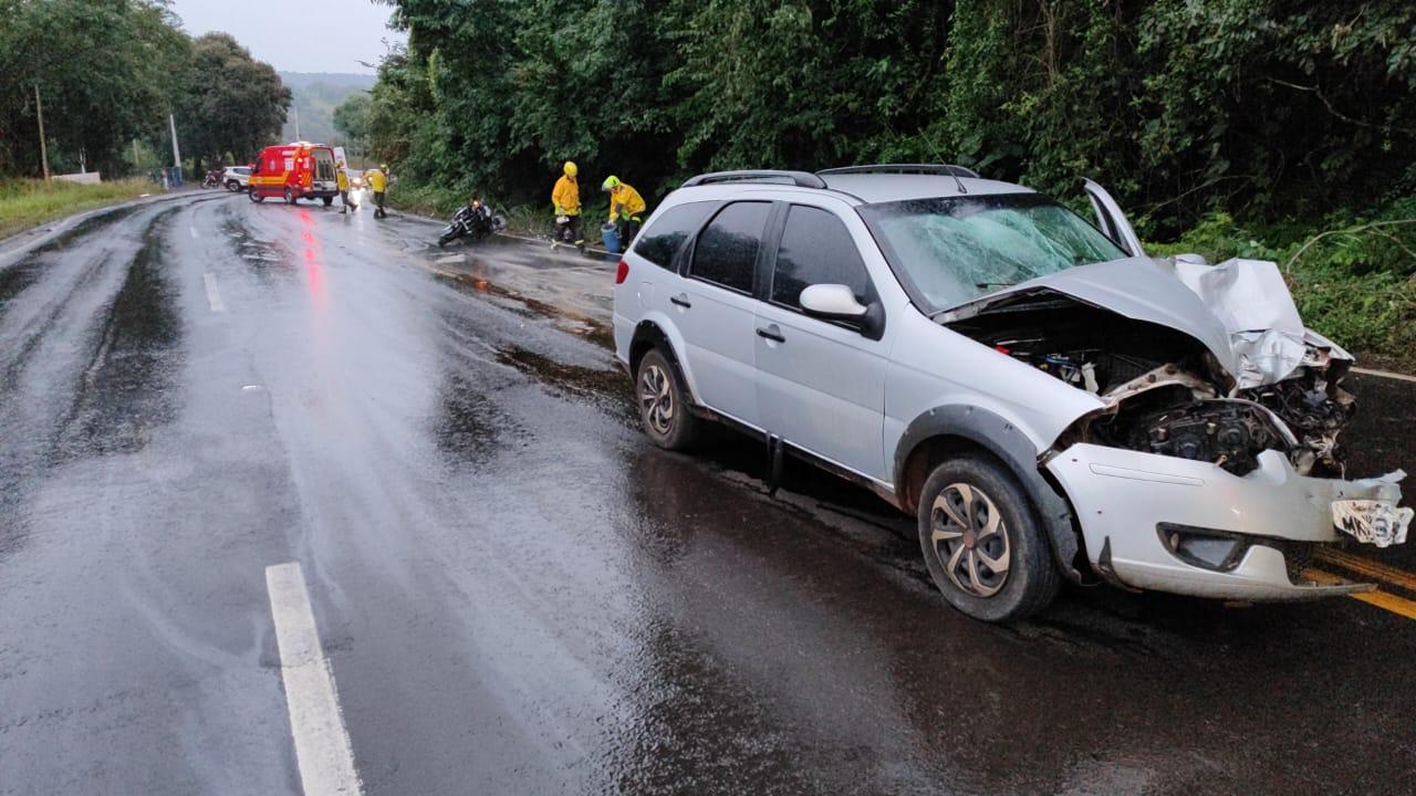 Motociclista perde a vida em grave acidente na SC-157 na linha Fernando Machado em Cordilheira Alta/SC