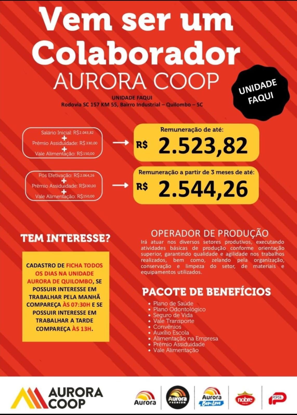AURORA COOP QUILOMBO