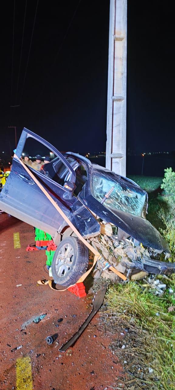 Grave acidente na madrugada deste domingo em Chapecó