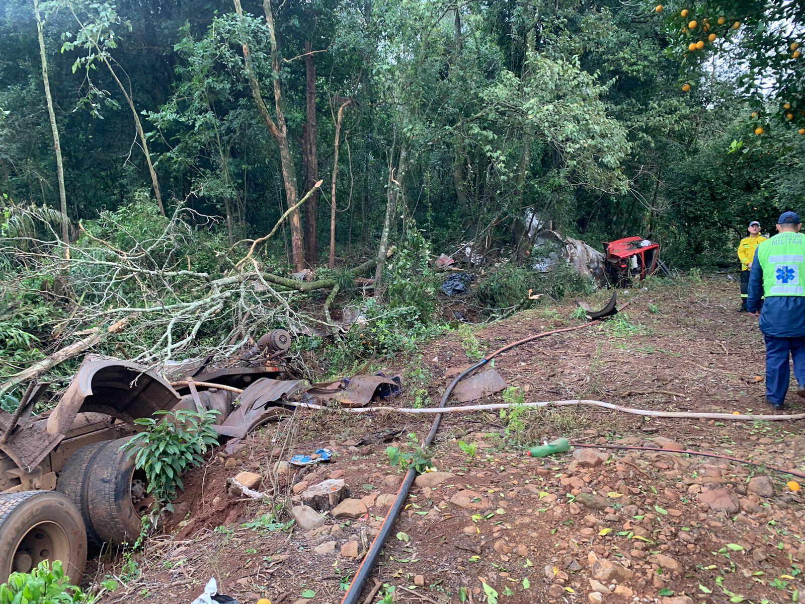 Motorista de caminhão perde a vida em grave acidente em Seara/SC
