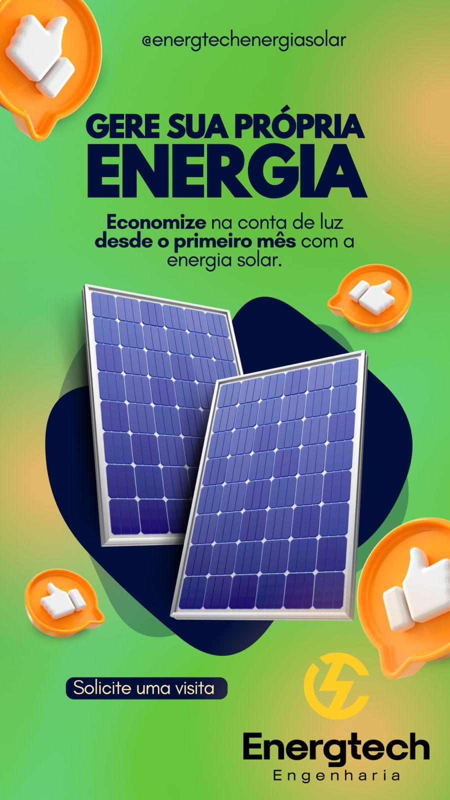 Gere sua própria energia com a EnergTech e de um passo em direção a economia