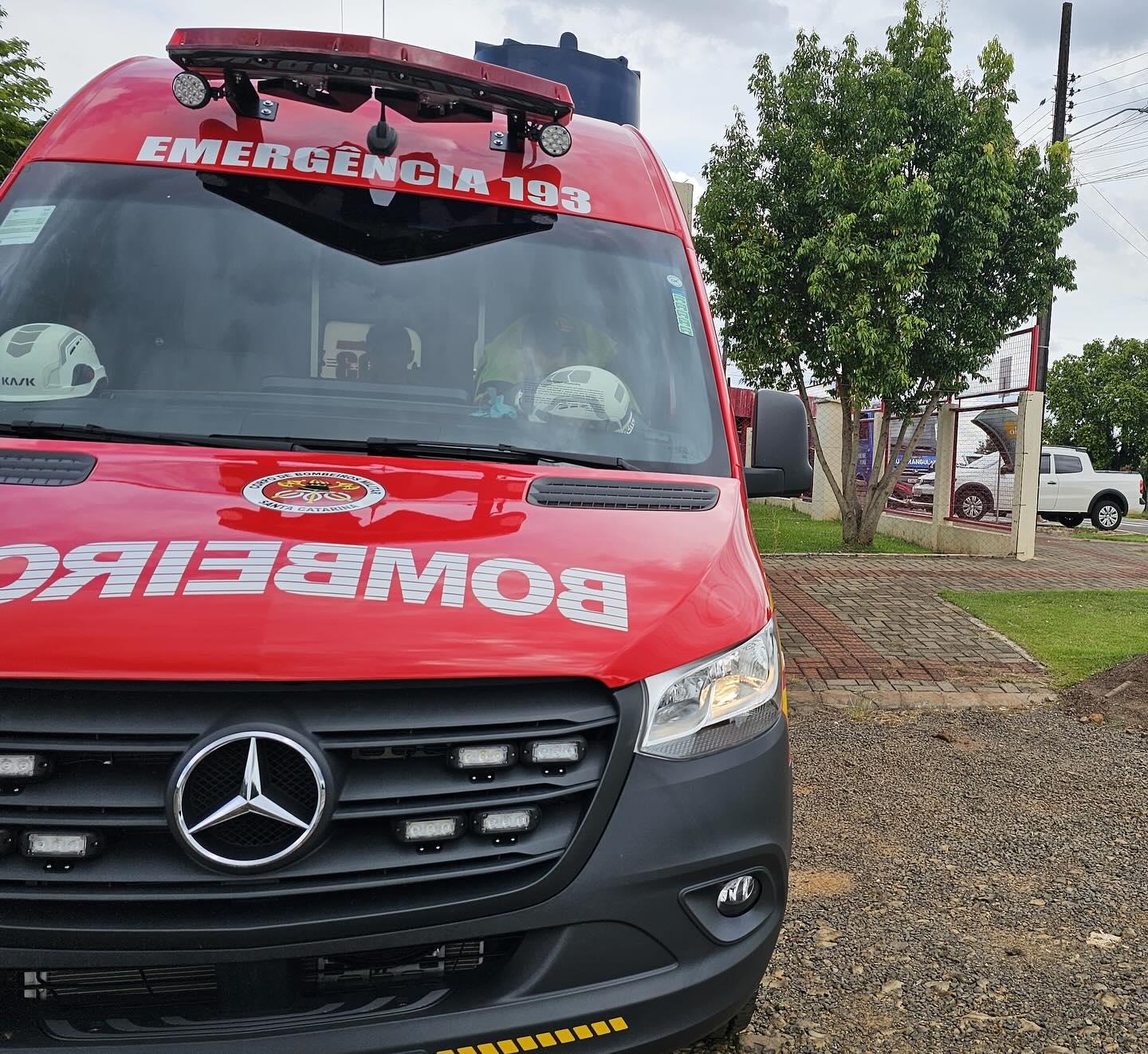 Quilombo: Trabalhador de 32 anos é encaminhado ao hospital pelos Bombeiros após queda de aproximadamente 6 metros