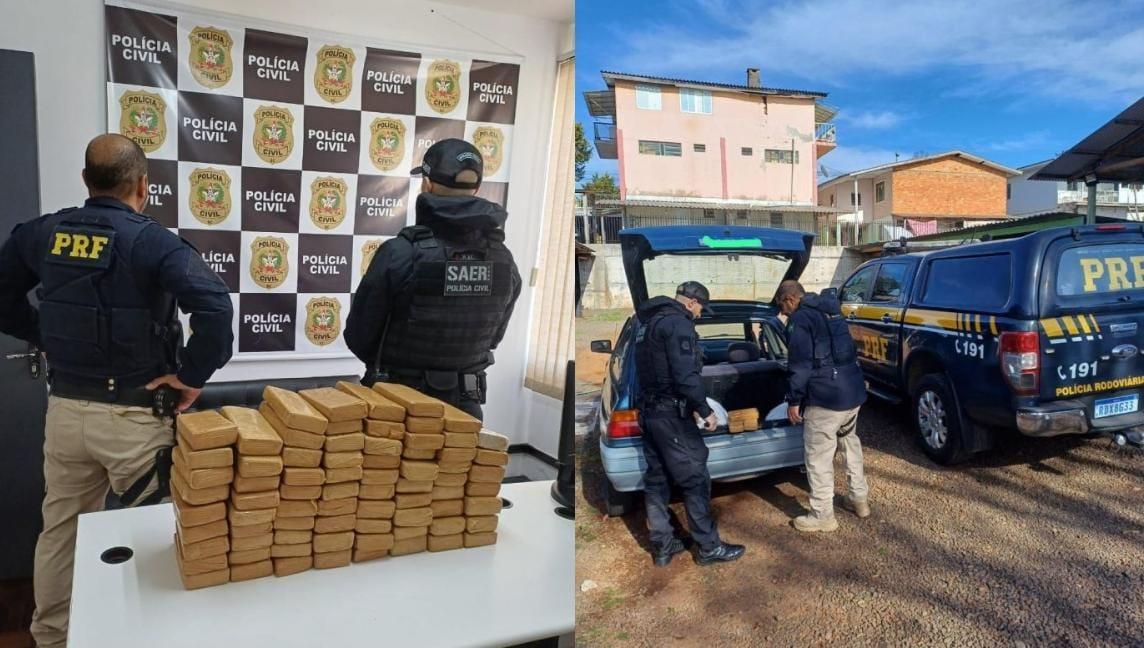 Adolescentes são presos com drogas em Quilombo/SC