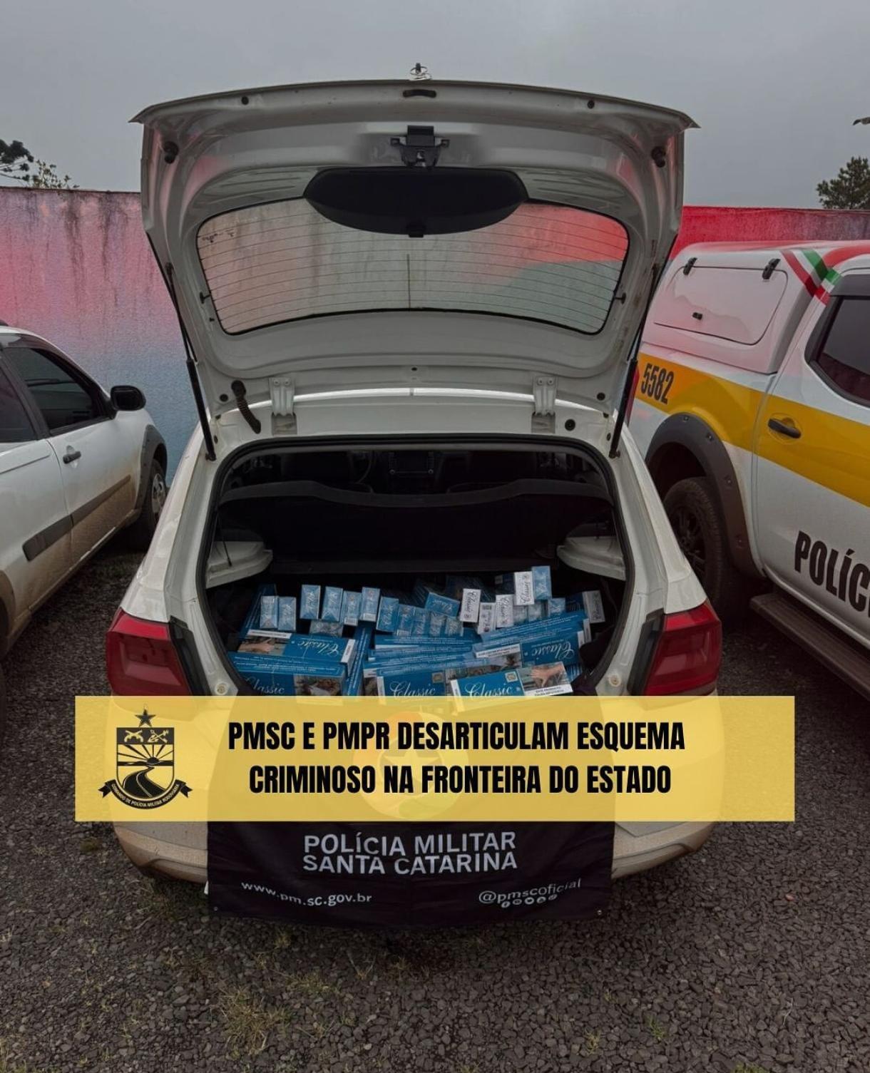 PMRv DESARTICULA ESQUEMA DE CONTRABANDO DE CIGARROS EM ABELARDO LUZ