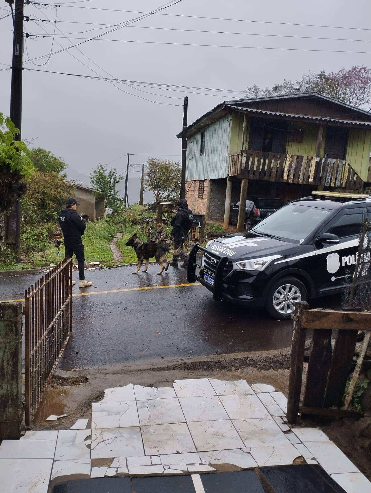 Polícia Civil de Quilombo deflagrou uma operação contra o tráfico de drogas no Bairro Santa Inês em Quilombo/SC
