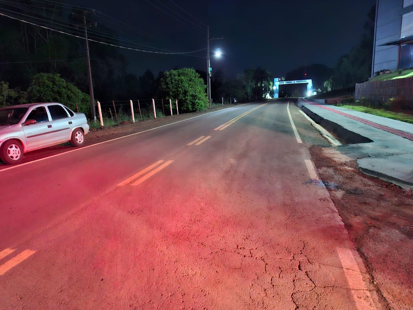 Idosa de 65 anos é atropelada por motocicleta na noite deste domingo (05) no município de Marema/SC