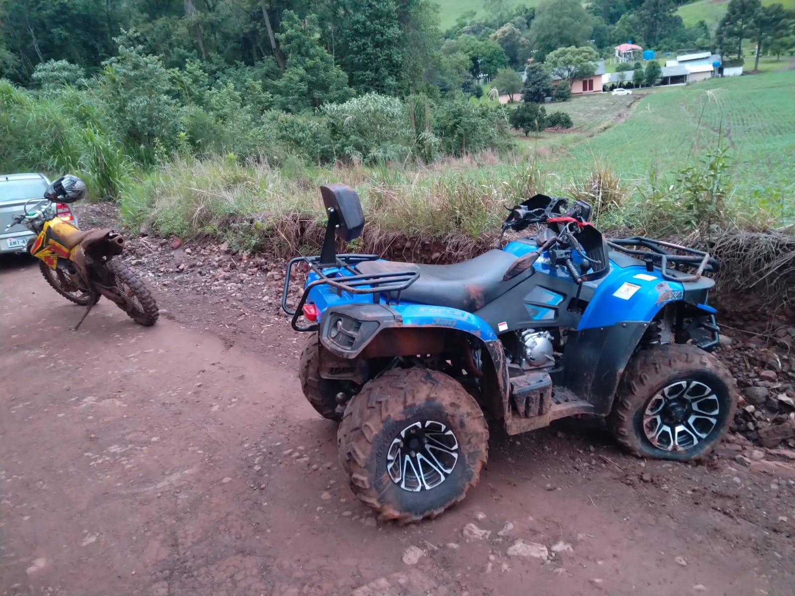 Jovem de 35 anos perde a vida em capotamento de quadriciclo no interior de Quilombo/SC