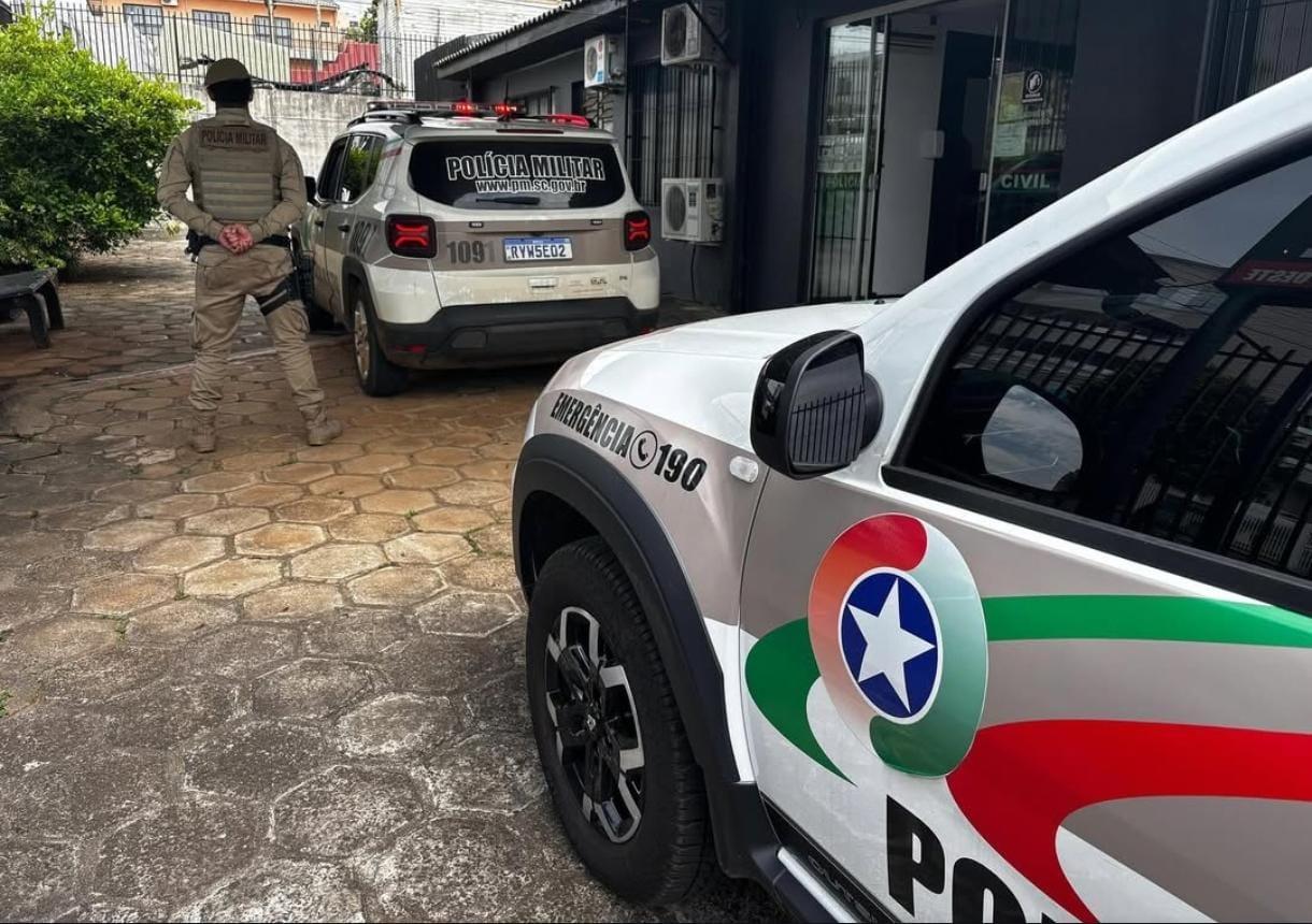 Polícia Militar prende em flagrante suspeito de cometer homicídio em São Lourenço do Oeste.