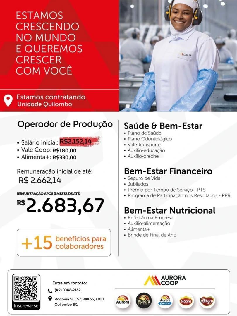 Aurora Coop Quilombo Contrata