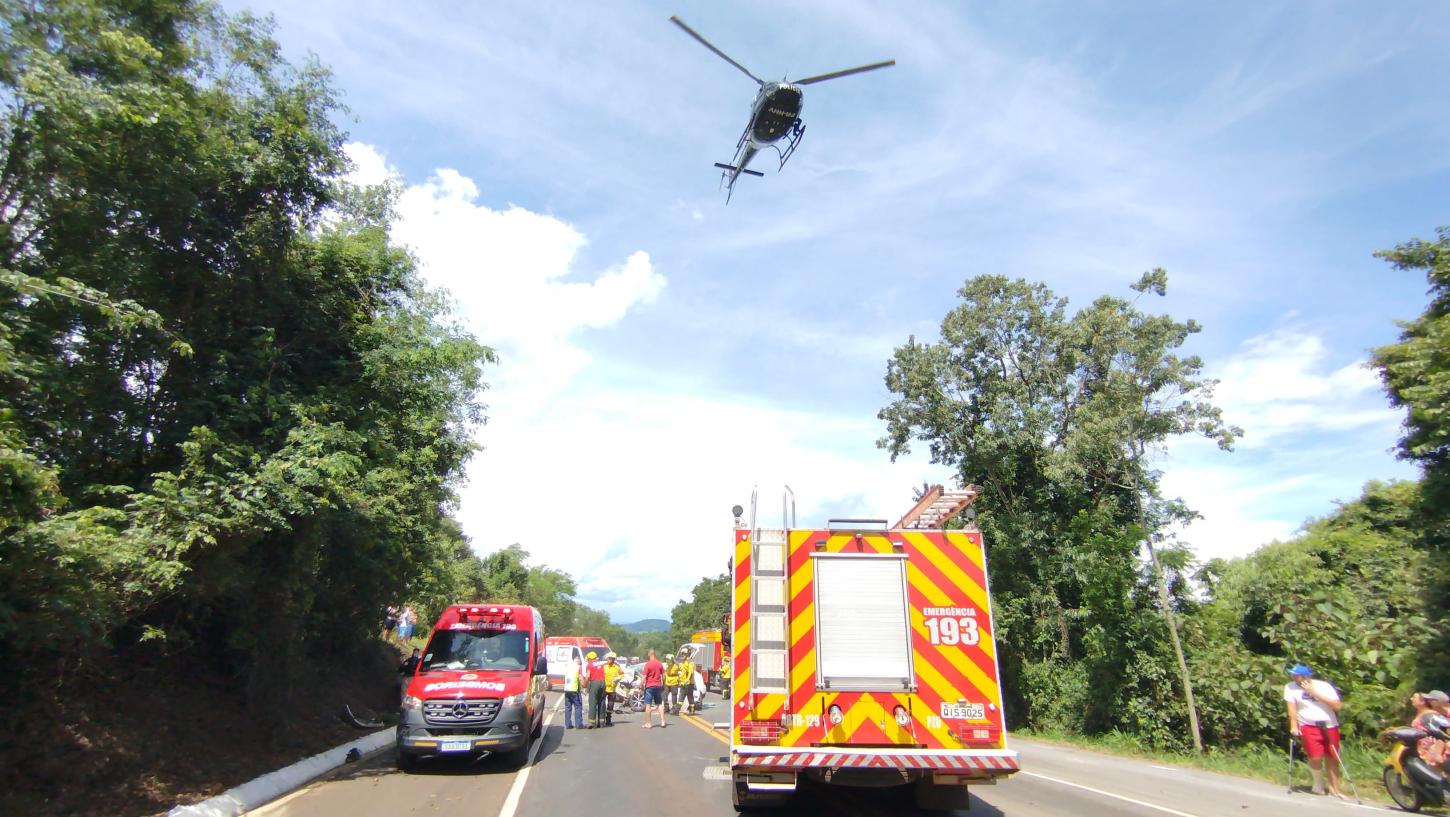 Acidente com morte na BR-282 em Nova Erechim