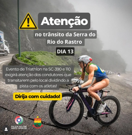 Dia 13 de dezembro de 2025 - Triathlon na Serra do Rio do Rastro