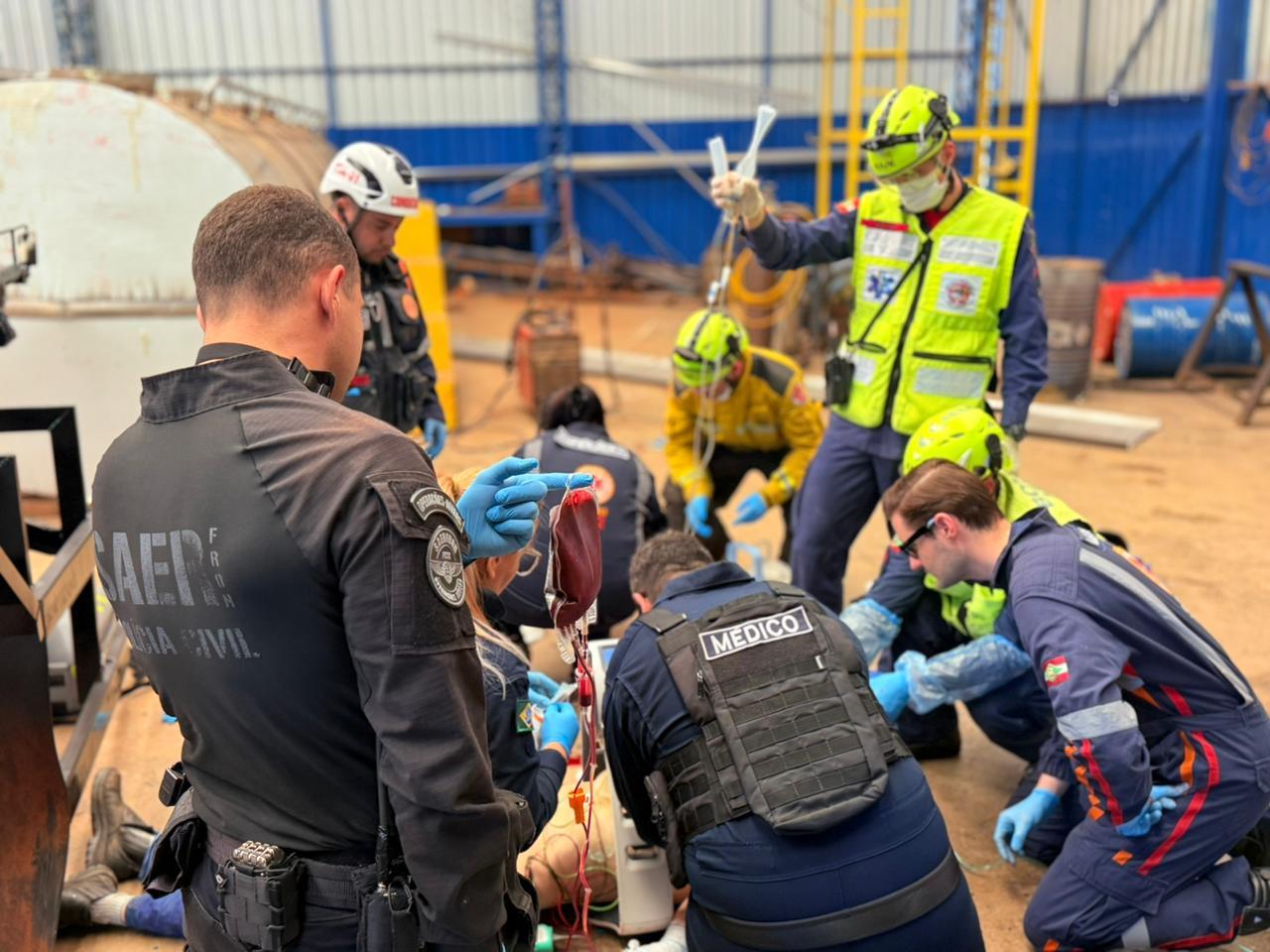 Explosão em empresa de Chapecó deixa um trabalhador em estado grave