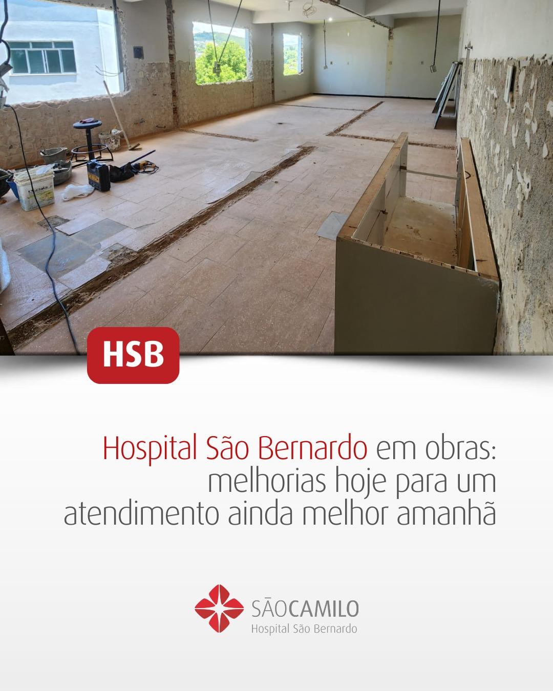 Obras de Reforma da CME do Hospital São Bernardo de Quilombo seguem em andamento