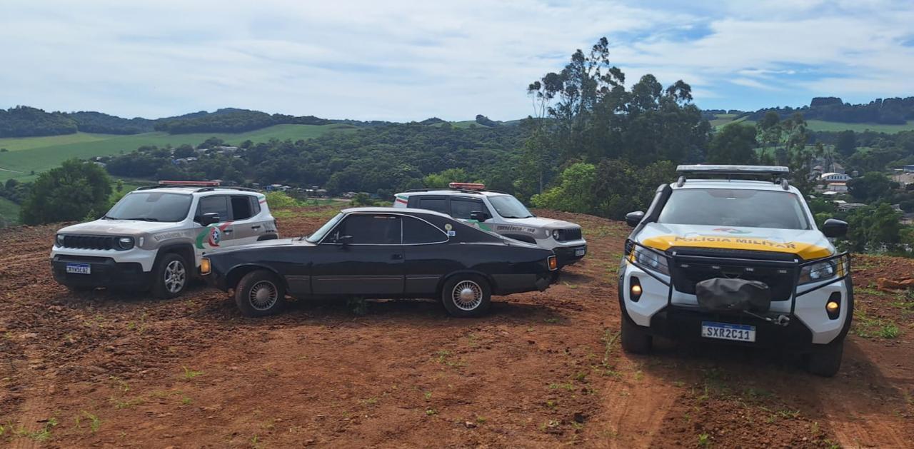 Polícia Rodoviária e Militar recuperam veículo furtado em São Lourenço e prendem autor em Galvão