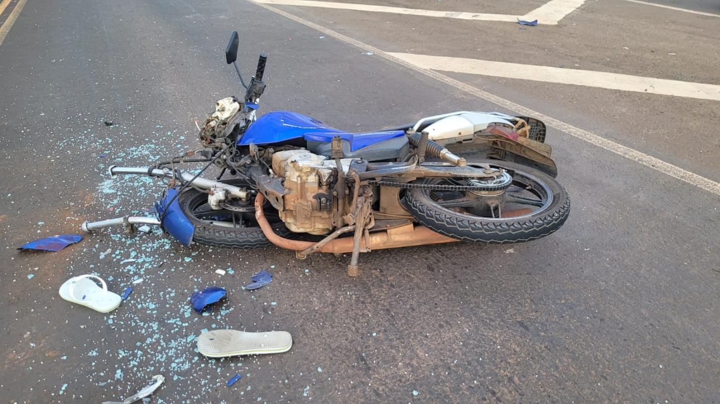 Colisão carro e moto em Chapecó deixa uma vítima em óbito