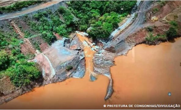 Congonhas confirma terceiro vazamento em mina, em menos de uma semana