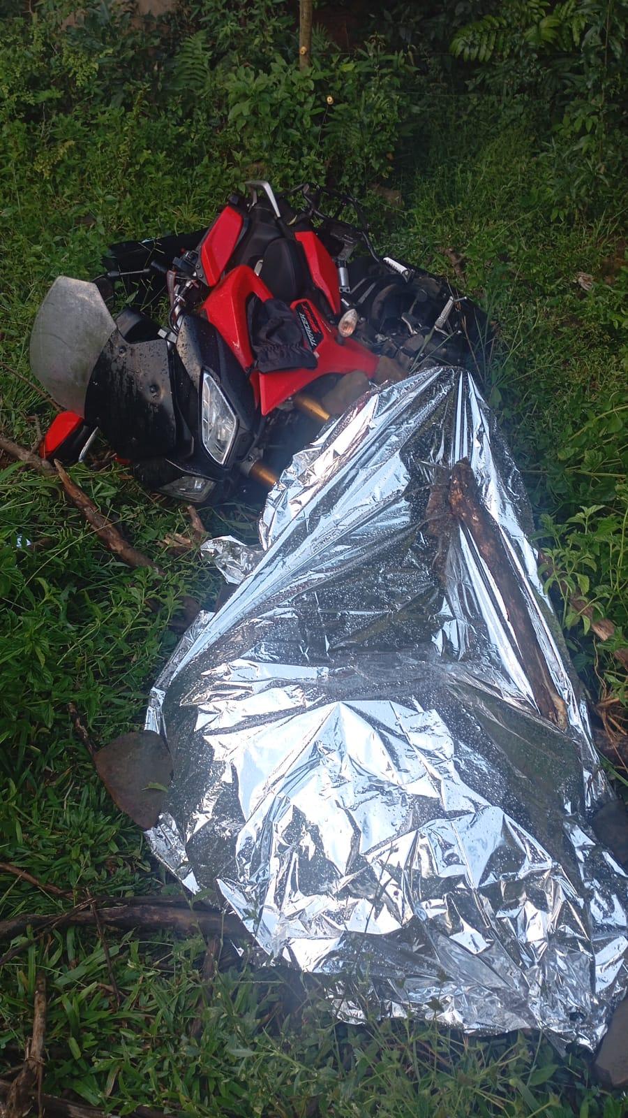 Motociclista vêm a óbito em acidente na SC-305 no Oeste de SC