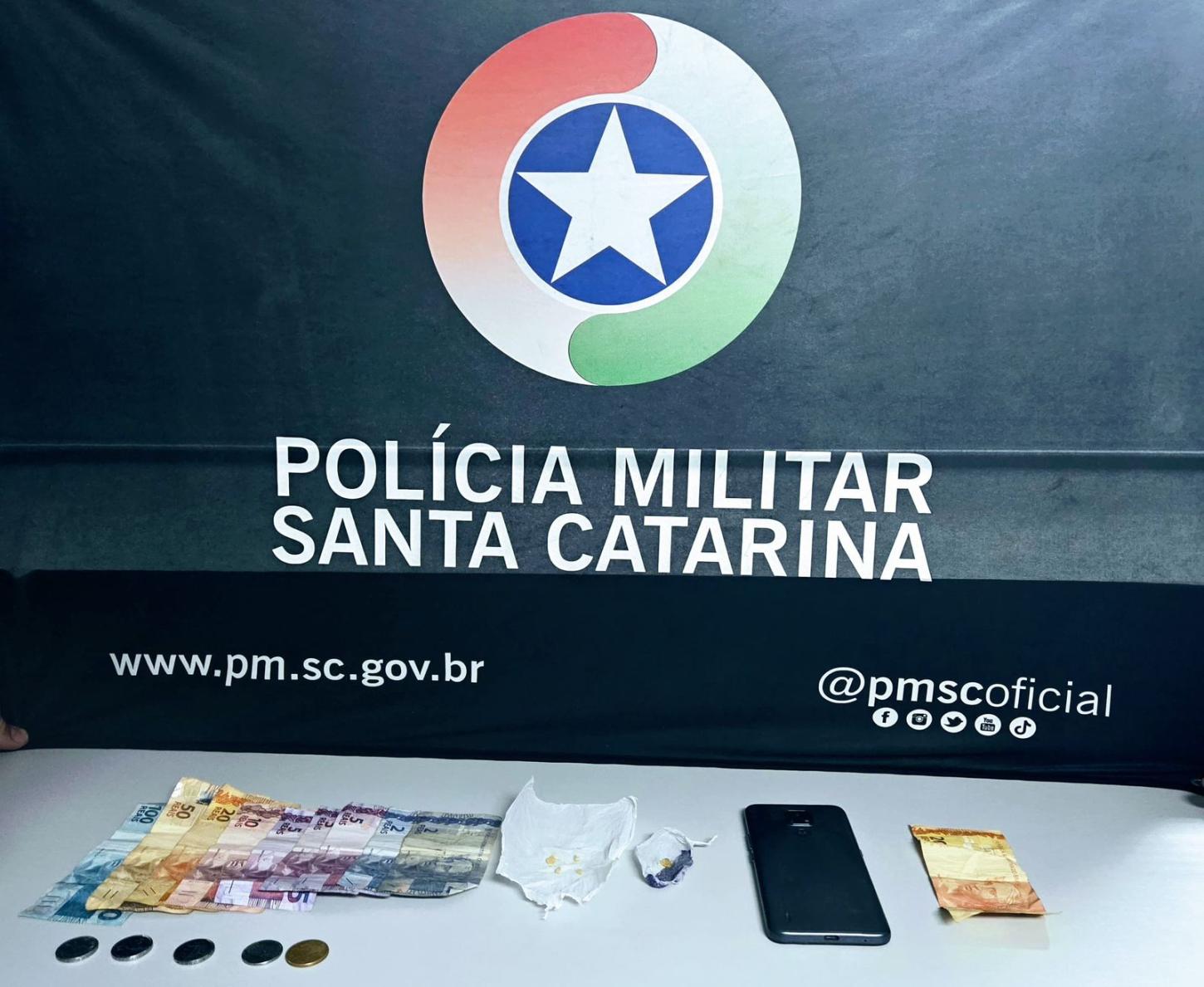 PMSC apreende adolescente por ato infracional análogo ao tráfico de drogas em Xanxerê