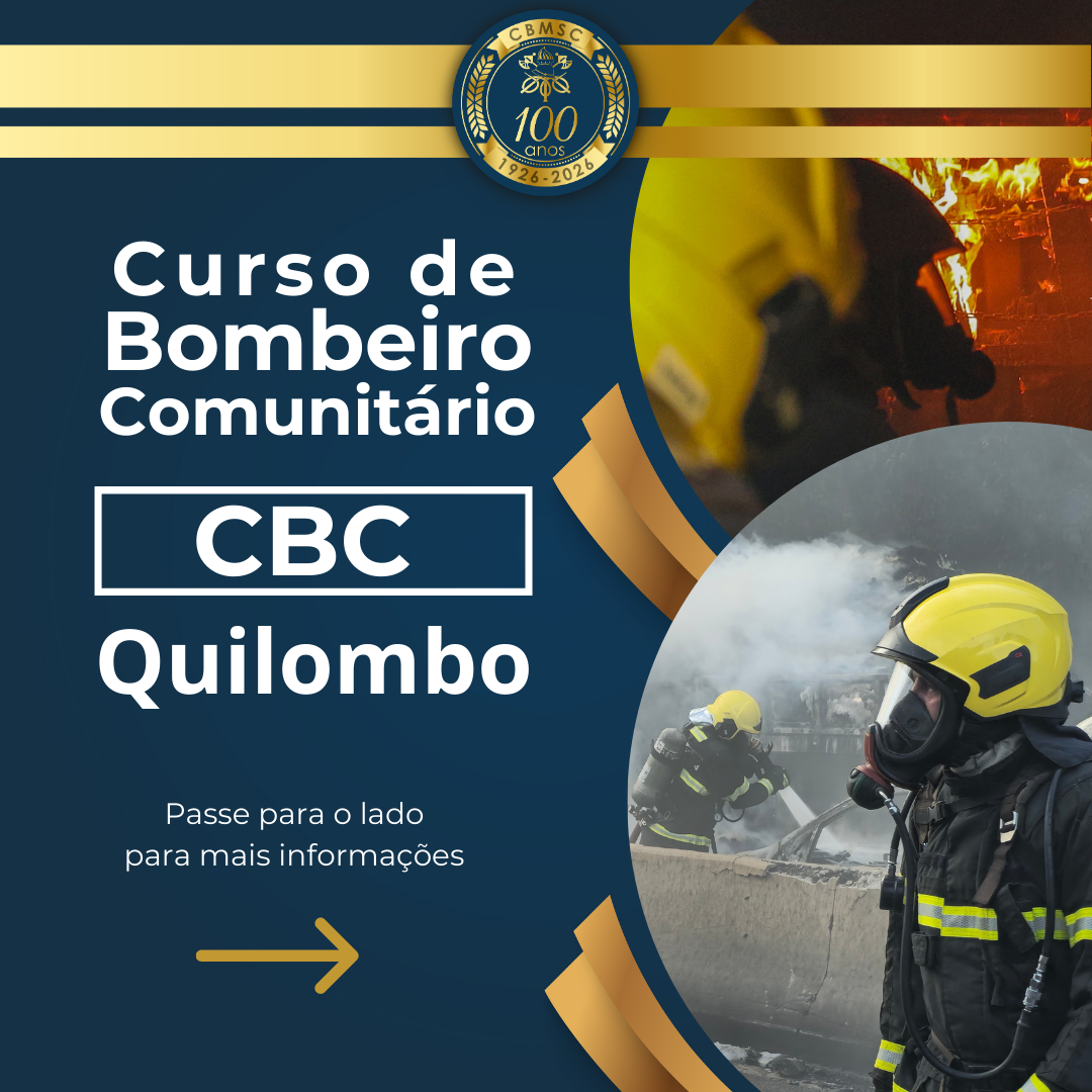 🚒 **CURSO DE BOMBEIROS COMUNITÁRIOS – QUILOMBO** 🚒