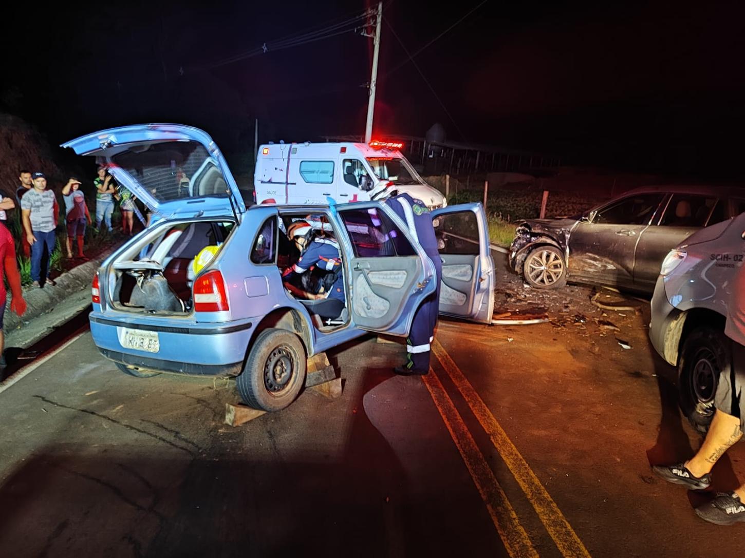 Grave acidente na SC-484 em Caxambu do Sul/SC