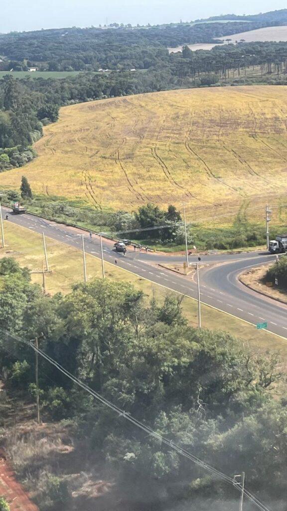 Aeronave da Polícia Civil presta apoio em perseguição e apreensão de drogas em Chapecó