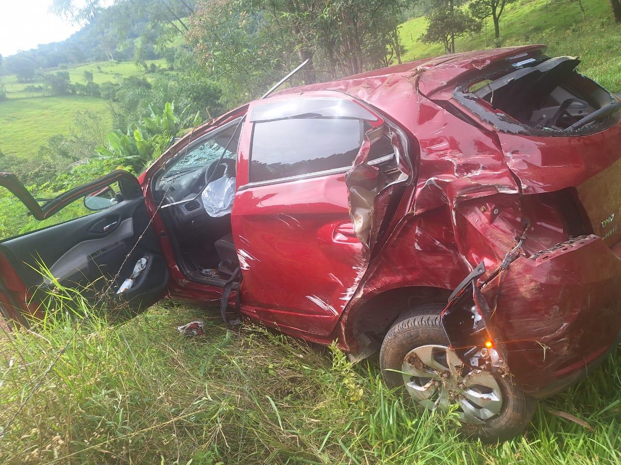 Casal de idosos sofre acidente na SC-157 em Coronel Freitas