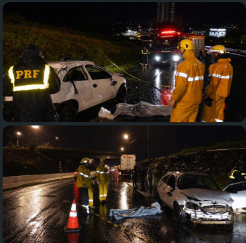 Criança de 07 anos vem a óbito após carro da família capotar na BR-282 em Xanxerê