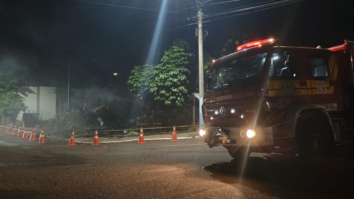 Incêndio em residência no Oeste de Santa Catarina