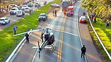 Policial Rodoviário Federal é atropelado por motocicleta ao realizar blitz na BR-282 no Oeste de SC