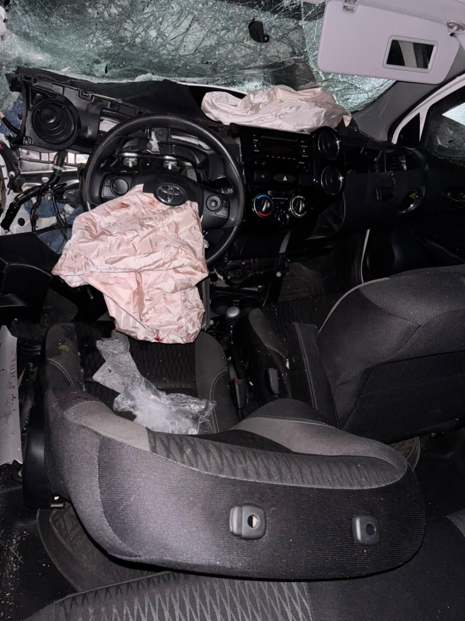 Motorista fica preso as ferragens em grave acidente na SC-163 na Linha Cordilheira no Oeste