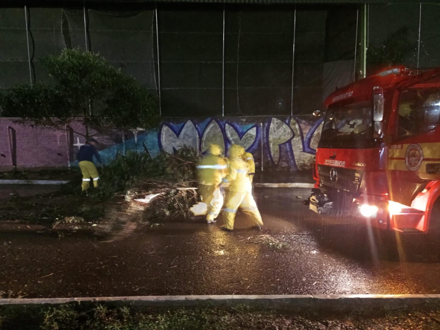 Ocorrências nas ultimas 24hs em Xanxerê em virtude das fortes chuvas no município