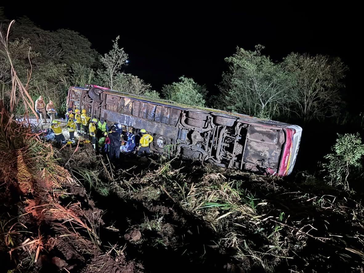 Três mortes em grave acidente com ônibus na SC-492 no Oeste de Santa Catarina