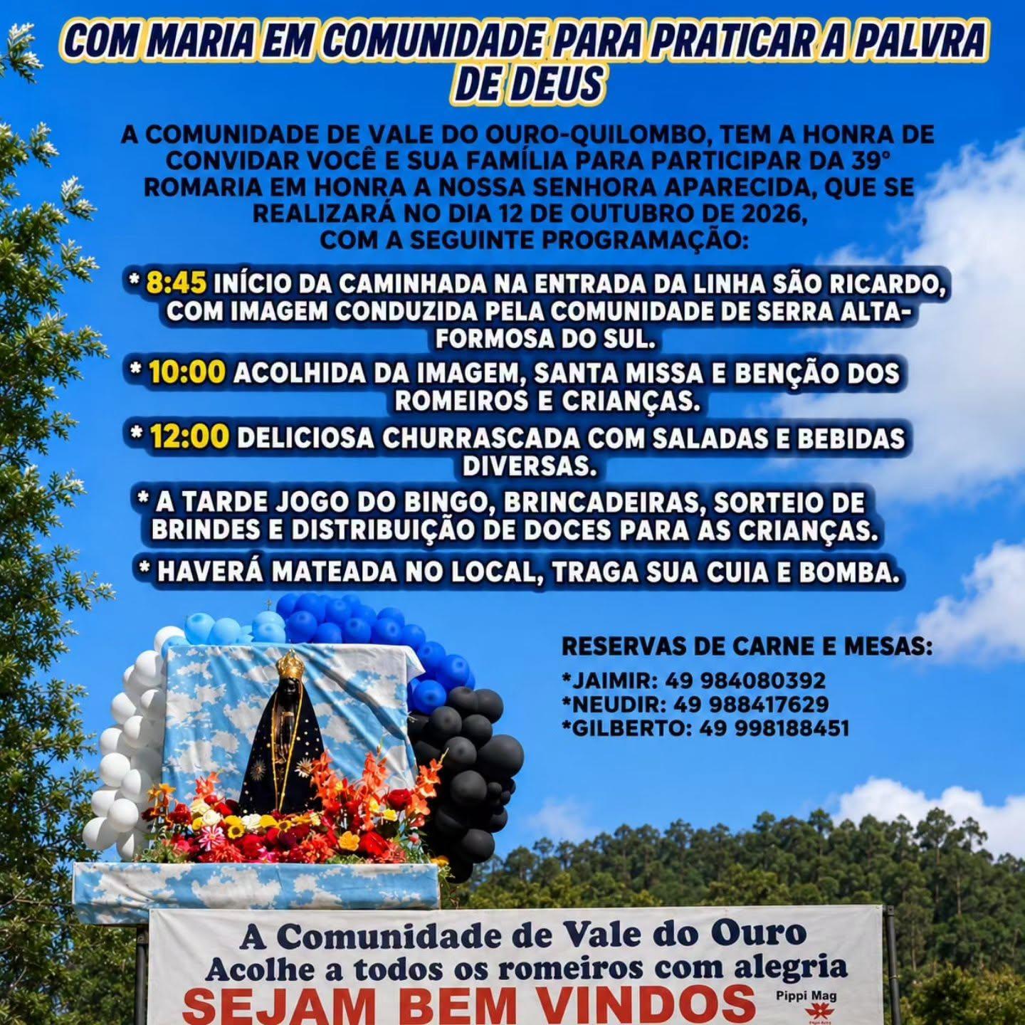 FESTA EM HONRA A NOSSA SENHORA APARECIDA
