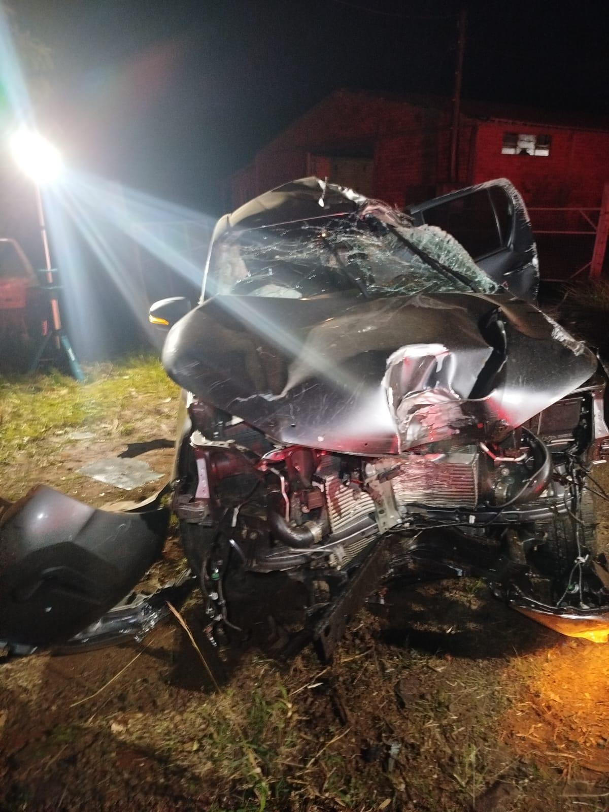 Motorista fica gravemente ferido na SC-480 em Galvão/SC