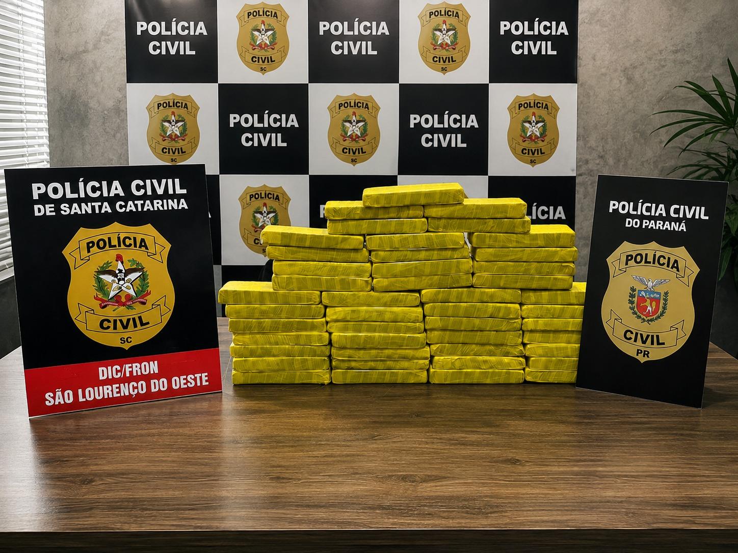 Quilombo: Polícia Civil apreende mais de 29 kg de maconha na SC-157