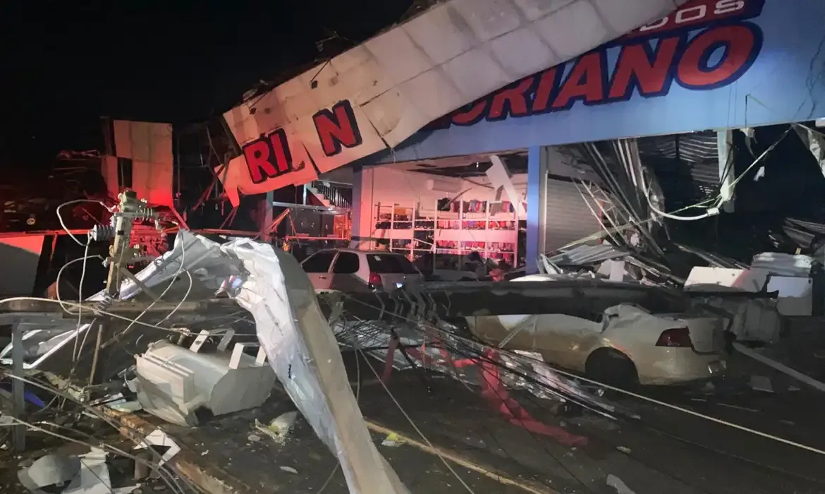 RIO GRANDE DO SUL: Defesa Civil confirma uma morte e cinco feridos após ciclone bomba