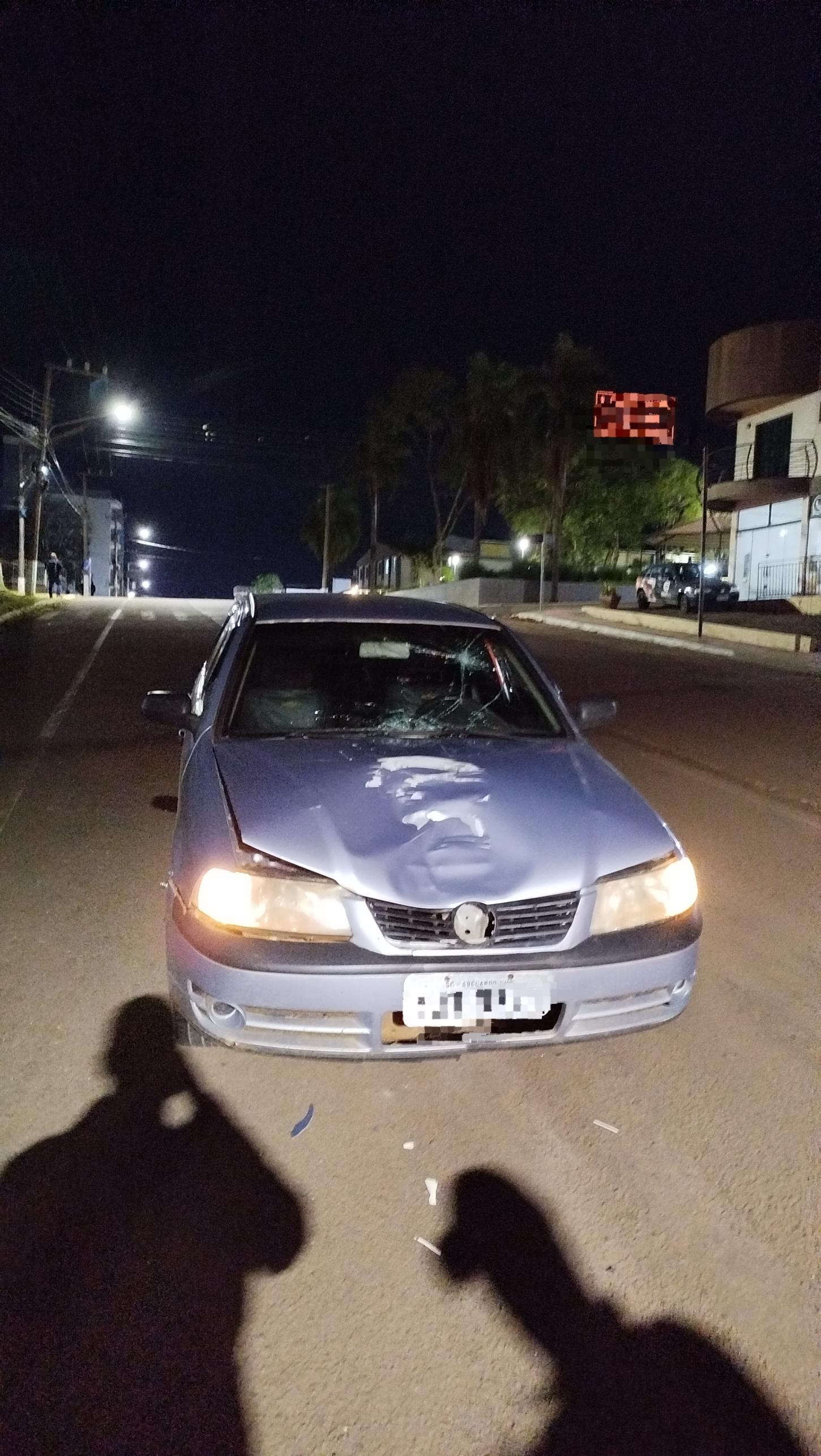 Vítima fica em estado grave após atropelamento no centro de Abelardo Luz