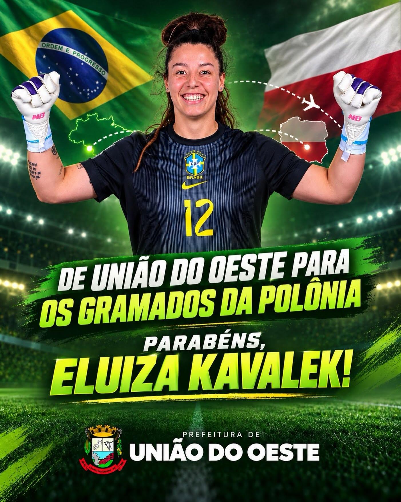 A goleira Eluiza Kavalek: De União do Oeste para os gramados do Mundo