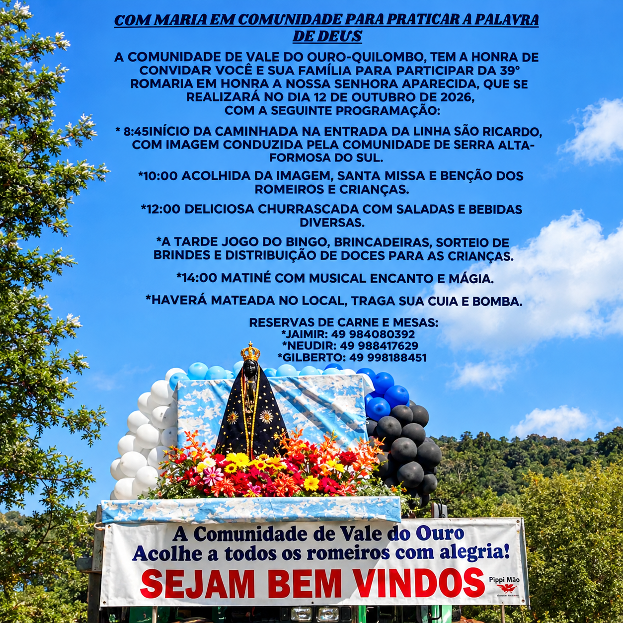 FESTA EM HONRA A NOSSA SENHORA APARECIDA