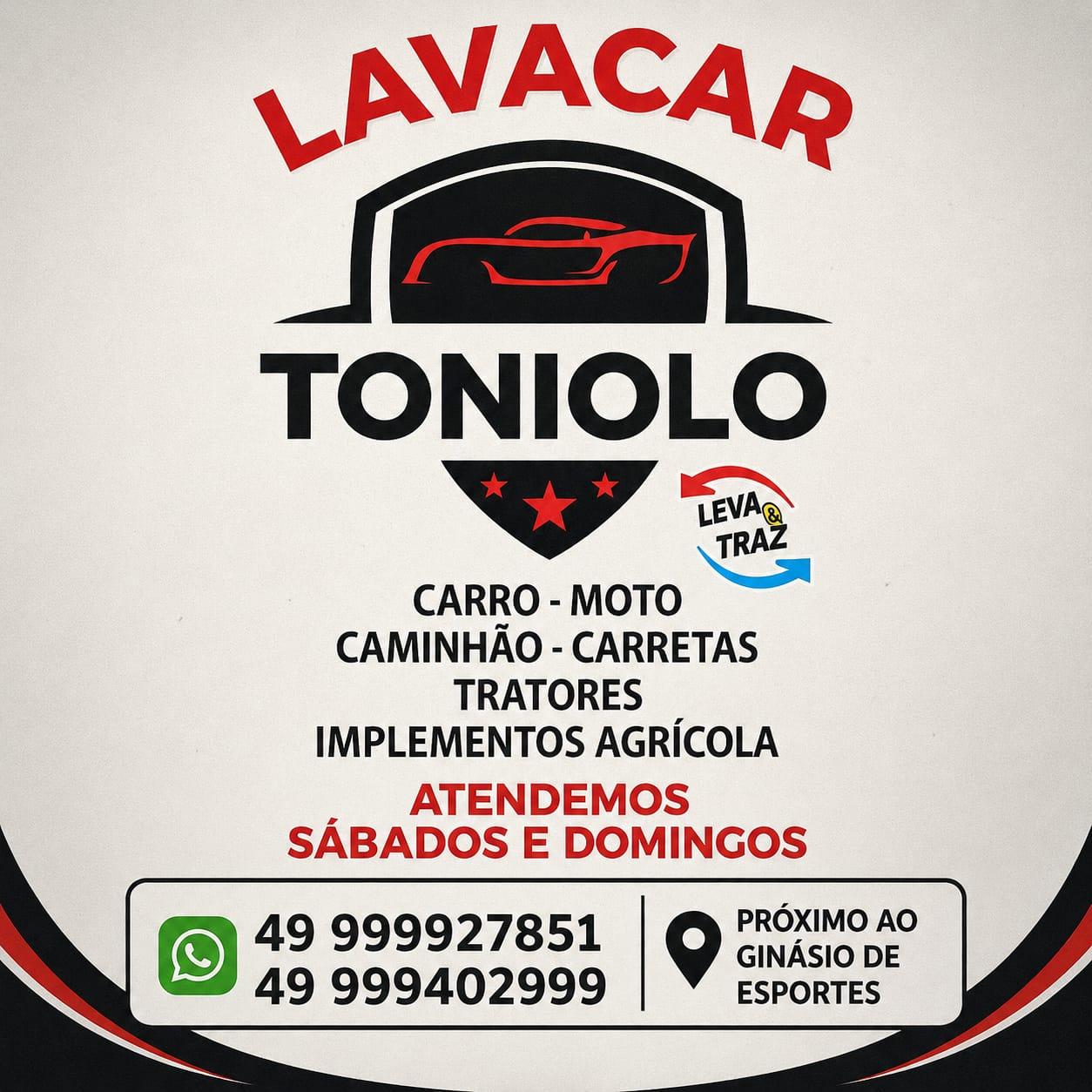 LAVACAR TONIOLO — SEU VEÍCULO LIMPO, CUIDADO E PRONTO PARA A ESTRADA!