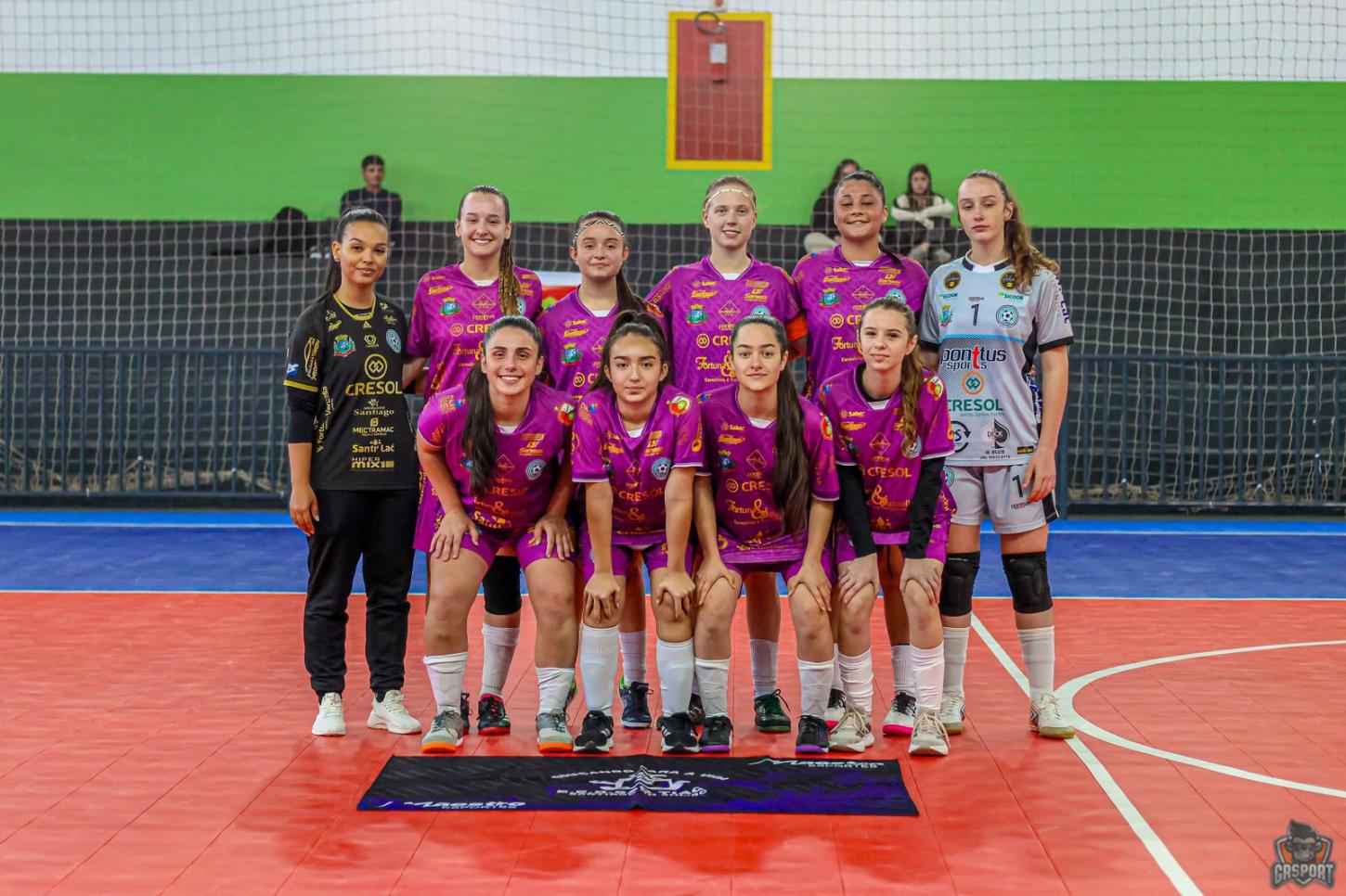 Meninas de Santiago do Sul ficam entre as 4 melhores equipes do Estado no Jesc de 15 a 17 anos