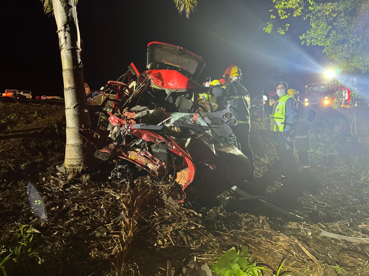 Acidente de trânsito deixa uma pessoa morta, e duas gravemente feridas na SC-283 em Caibi-SC